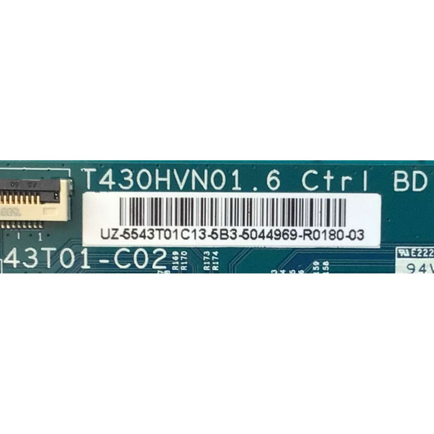 T-CON PARA TV SAMSUNG / NUMERO DE PARTE 55.43T01.C13 / T430HVN01.6 / 43T01-C02 / 5543T01C13 / PANEL CY-JJ043BGAV1H / MODELO UN43J5200AFXZA AD01 - Imagen 2